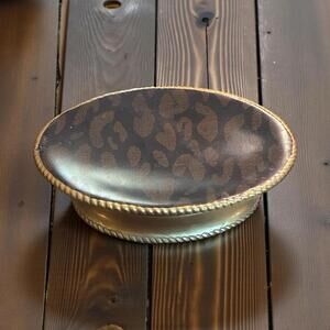 Leopard Cheetah Animal Print Resin Soap Dish Footed